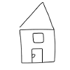 House Symbol Living Red