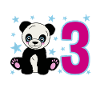 Trois ans de plaisir panda