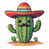 Cactus Fiesta Mexican Holiday Funny