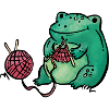 Frog Knitting Handmade