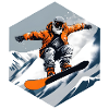Snowboarder Old Man With Beard