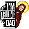 Sto dicendo a papà divertente Gesù meme Dio religioso