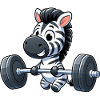 Zebra Powerlifting: Krafttraining mit Hanteln