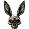 Crâne de lapin zombie