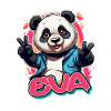 EVA - Beau nom de fille avec Cool Panda