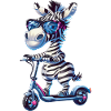Trottinette zèbre