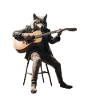 wolf music guitar musician