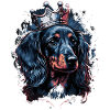 Dachshund with crown