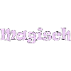 Magical pink lettering