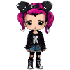 Fille punk gothique cool