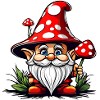 Cute Toadstool Leprechaun