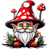 Cute Toadstool Leprechaun