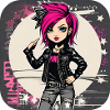 Cool Gothic Punk Girl
