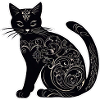 Mystical Black Cat