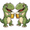 Dinosaur T-Rex Beer Funny Booze