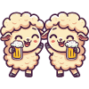 Sheep Comic Beer Funny Booze
