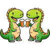Dinosaur Brontosaurus Beer Booze