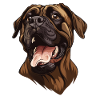Broholmer Mastino danese | Opere d'arte dei cartoni animati