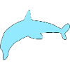 Dolphin Symbol Animal Blue