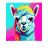 Alpaca in Pop Art
