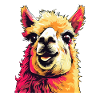 Alpaca in Pop Art