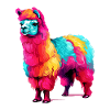 Alpaca in Pop Art