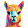 Alpaca in Pop Art
