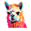 Alpaca in Pop Art