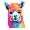 Alpaca in Pop Art