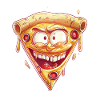 Crazy Pizza With Funny Face