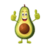 Happy Avocado Thumbs Up