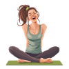 Yoga Blissful Joy and Relaxation
