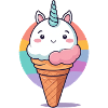Glace Licorne