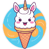 Ice cream with ears