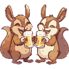 Squirrel Comic Beer Funny Booze