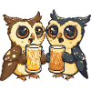 Owl Beer Funny Booze