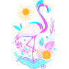 Flamingo Pineapple Fruits