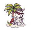 Zebra Island Summer Palm