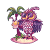 Owl, Island, Summer, Palm