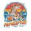 Papiraptor Dino Isä Hauska isänpäivä
