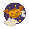 Bat Halloween Night