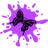 schmetterling farbklecks