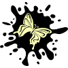 schmetterling farbklecks