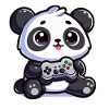 Cute Panda with Controller