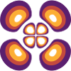 Probability density Hydrogen atom (4,2,1)