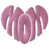 Moeder Hart Roze Geborduurd