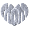 Mom Heart White Embroidered