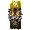 Majestic Fury: Fierce Roaring Tiger
