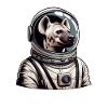 Hyena Astronaut Space Pride
