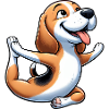 Beagle Yoga Fitness Meditation
